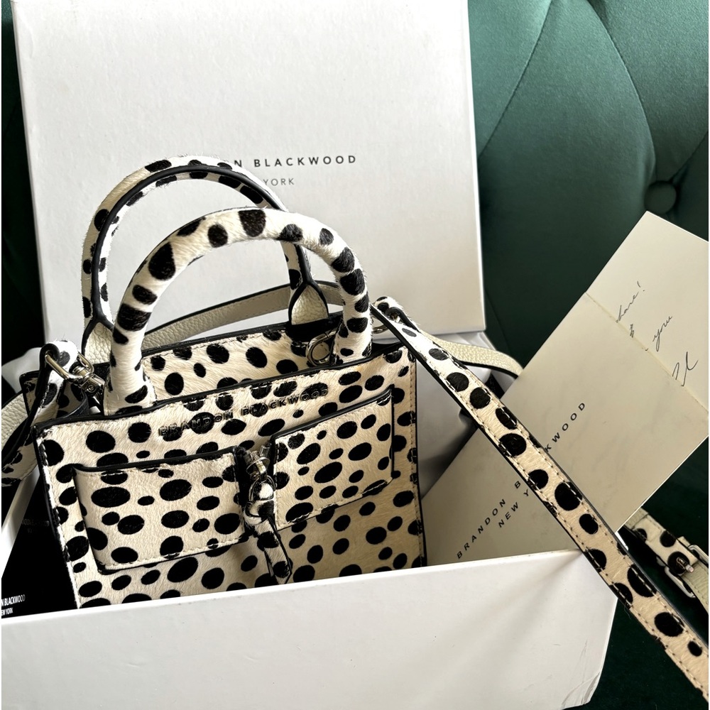 Brandon Blackwood Kuei Dalmatian Pony Hair bag -2021 NO LONGER IN PRODUCTION